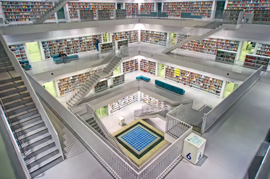 Multi-story library